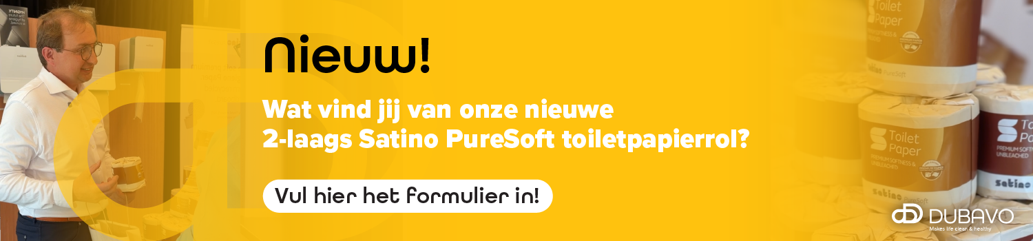 Nieuw! Wat vind jij van onze nieuwe 2-laags Satino PureSoft toiletpapierrol?