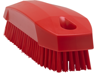 VIKAN NAGELBORSTEL HARD ROOD 11,5CM