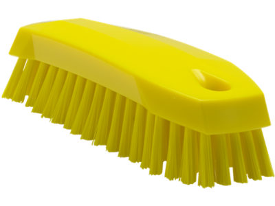 VIKAN WERKBORSTEL MEDIUM GEEL 17CM 35876