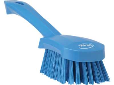 VIKAN HANDBORSTEL HARD BLAUW 25,5CM (2)