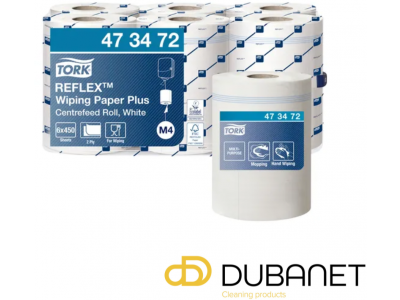 TORK REFLEX M4 WIPING PAPER PLUS WIT 473472