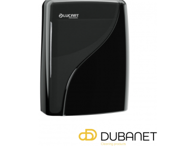 LUCART DISPENSER SLIM HANDDOEK ZWART 892985A