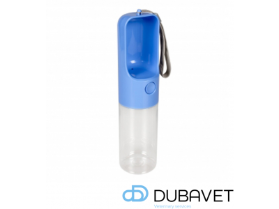 DRINKFLES BLAUW VOOR HONDEN 450ML