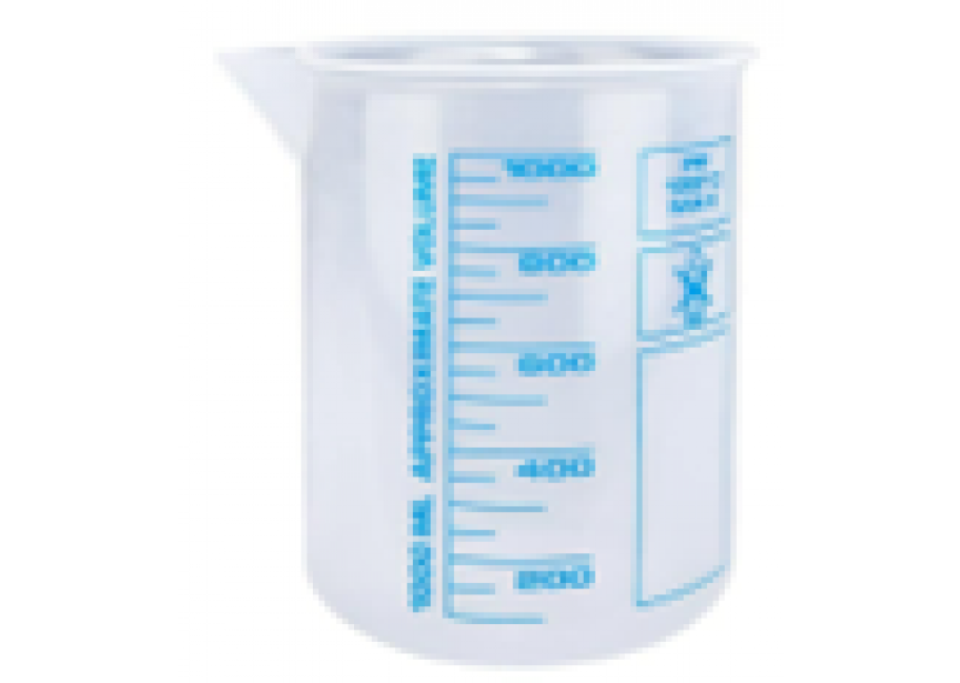 BEKER STERIPLAST GEGRADUEERD 1L