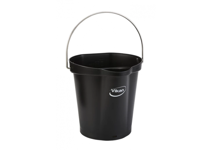 VIKAN EMMER ZWART 6L
