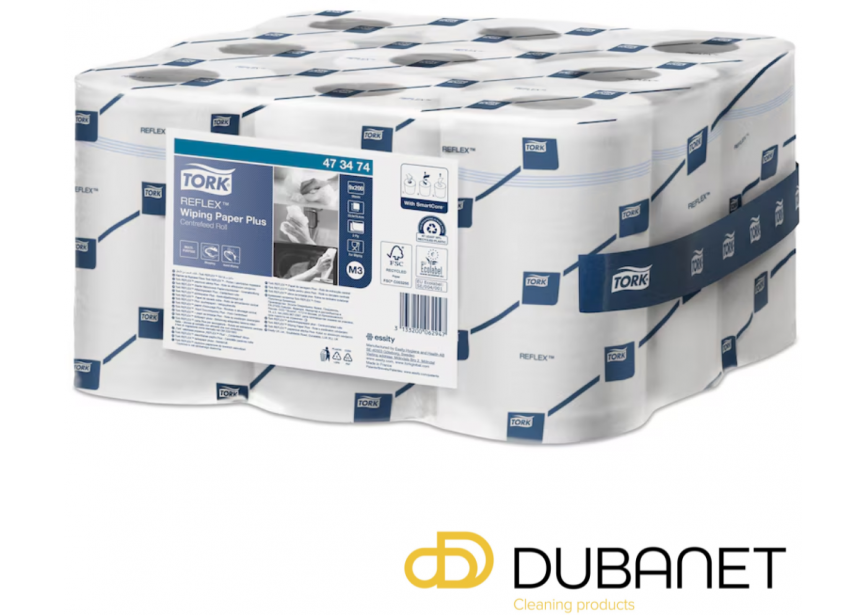 TORK REFLEX MINI M3 WIPING PAPER PLUS WIT 473474