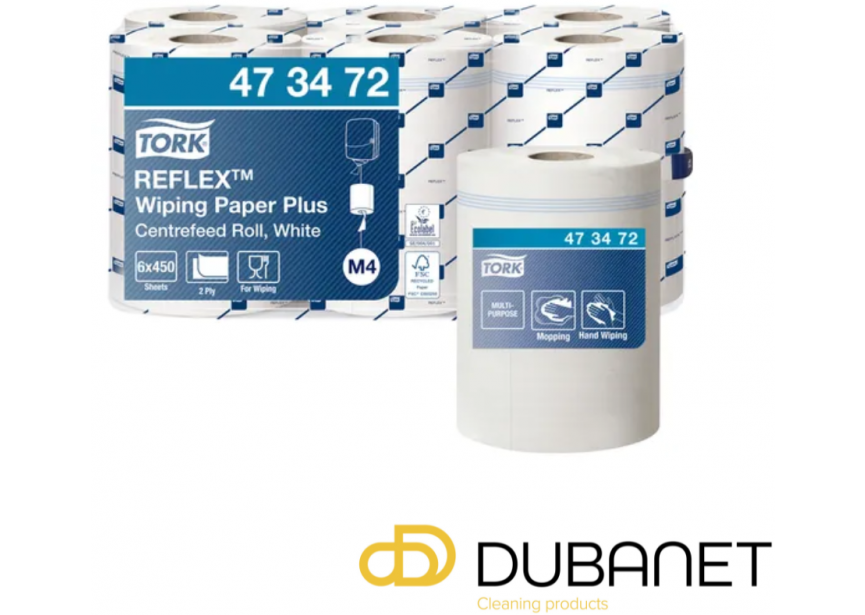TORK REFLEX M4 WIPING PAPER PLUS WIT 473472